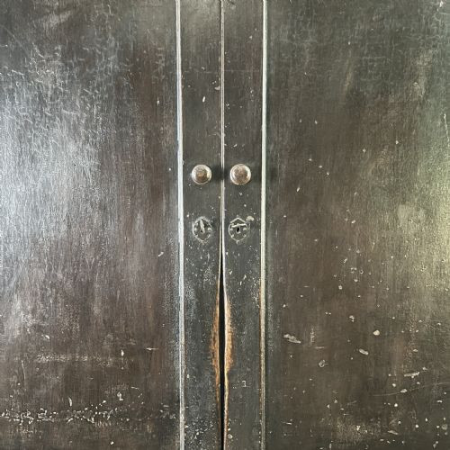 GEORGIAN PAINTED PINE HOUSEKEEPERS CUPBOARD - ADDITIONAL PHOTO 3