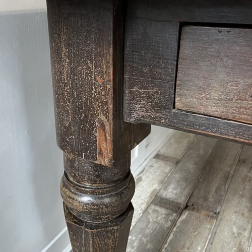 VERY LARGE VICTORIAN PINE COUNTRY HOUSE KITCHEN TABLE - ADDITIONAL PHOTO 8