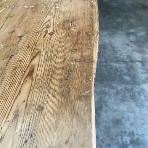 VERY LARGE VICTORIAN PINE COUNTRY HOUSE KITCHEN TABLE - ADDITIONAL PHOTO 11