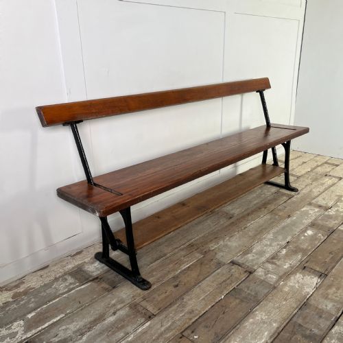 LATE VICTORIAN PINE TWO WAY CHAPEL BENCH - ADDITIONAL PHOTO 3
