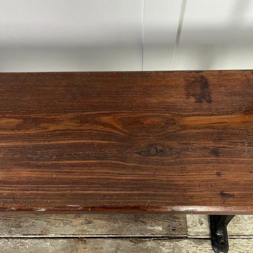 LATE VICTORIAN PINE TWO WAY CHAPEL BENCH - ADDITIONAL PHOTO 6