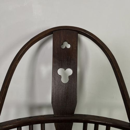 LATE 18TH C ELM STICK BACK WINDSOR - ADDITIONAL PHOTO 6