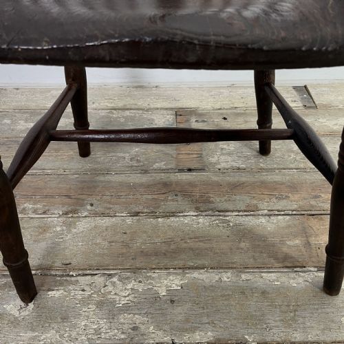 LATE 18TH C ELM STICK BACK WINDSOR - ADDITIONAL PHOTO 11