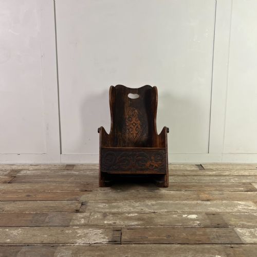 EARLY 19TH C CHILDS LAMBING ROCKING CHAIR - ADDITIONAL PHOTO 1