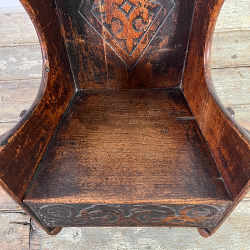 EARLY 19TH C CHILDS LAMBING ROCKING CHAIR - ADDITIONAL PHOTO 11