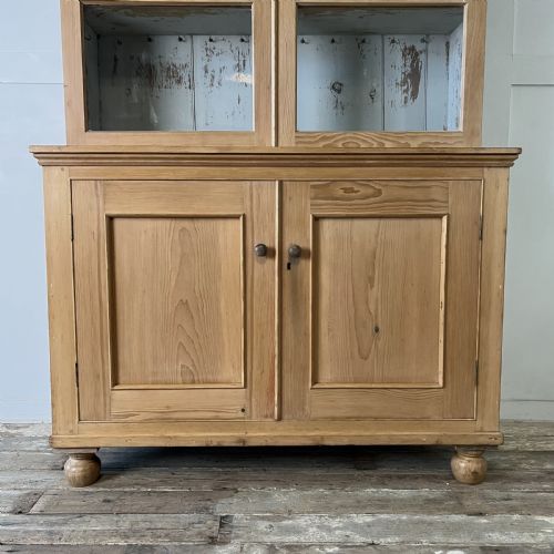 VICTORIAN PINE GLAZED CUPBOARD - ADDITIONAL PHOTO 5