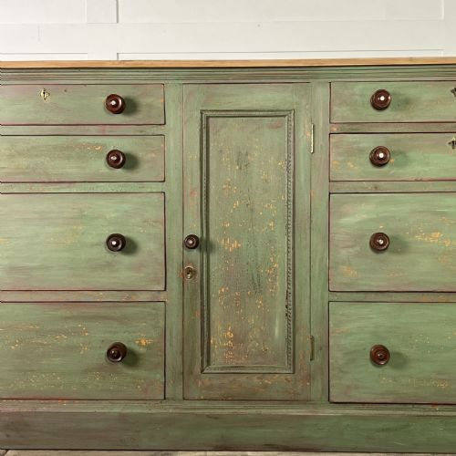 19TH C PAINTED PINE KITCHEN BASE - ADDITIONAL PHOTO 4