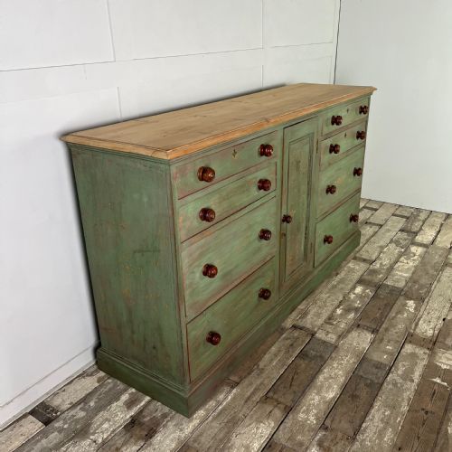 19TH C PAINTED PINE KITCHEN BASE - ADDITIONAL PHOTO 5