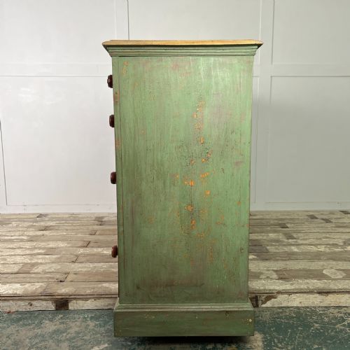 19TH C PAINTED PINE KITCHEN BASE - ADDITIONAL PHOTO 9