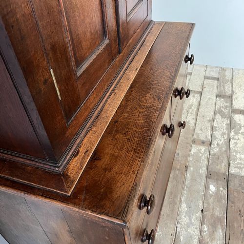 GEORGIAN OAK CUPBOARD ON CHEST - ADDITIONAL PHOTO 8