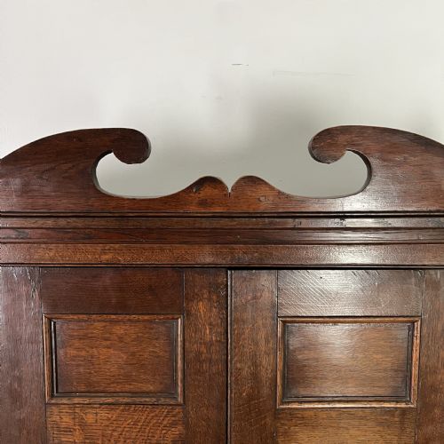 GEORGIAN OAK CUPBOARD ON CHEST - ADDITIONAL PHOTO 9