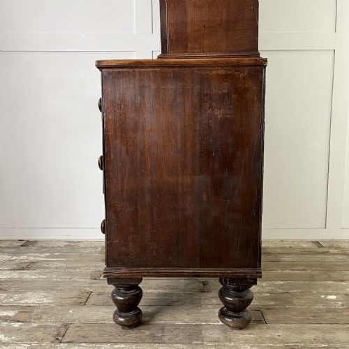 GEORGIAN OAK CUPBOARD ON CHEST - ADDITIONAL PHOTO 12