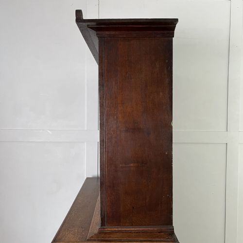 GEORGIAN OAK CUPBOARD ON CHEST - ADDITIONAL PHOTO 13