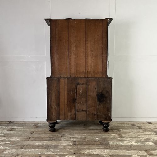 GEORGIAN OAK CUPBOARD ON CHEST - ADDITIONAL PHOTO 14