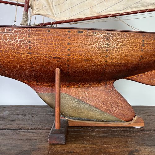 LARGE EDWARDIAN POND YACHT - ADDITIONAL PHOTO 3