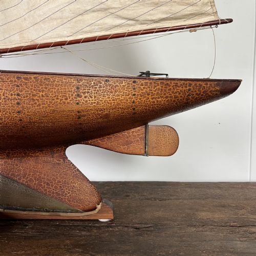 LARGE EDWARDIAN POND YACHT - ADDITIONAL PHOTO 4