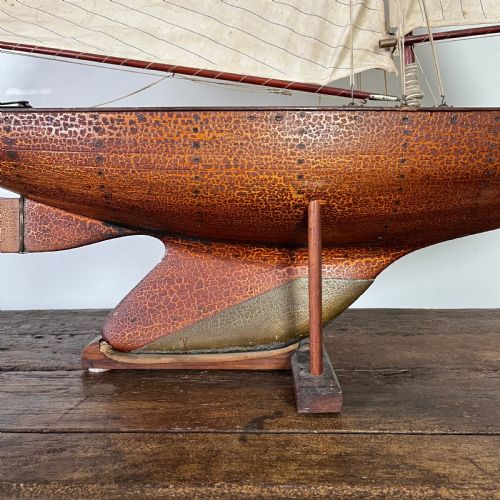 LARGE EDWARDIAN POND YACHT - ADDITIONAL PHOTO 12