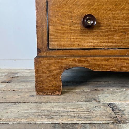 LARGE VICTORIAN SCUMBLE PAINTED PINE CHEST OF DRAWERS - ADDITIONAL PHOTO 8