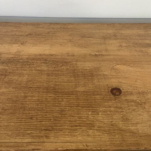 LARGE VICTORIAN SCUMBLE PAINTED PINE CHEST OF DRAWERS - ADDITIONAL PHOTO 12