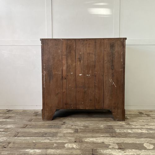 LARGE VICTORIAN SCUMBLE PAINTED PINE CHEST OF DRAWERS - ADDITIONAL PHOTO 18
