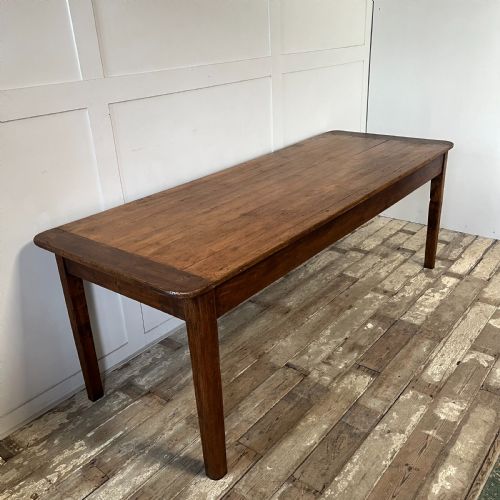ANTIQUE 19TH C FRENCH FARMHOUSE KITCHEN TABLE - ADDITIONAL PHOTO 2