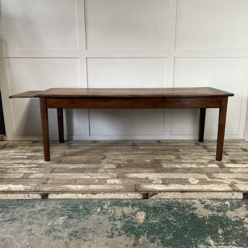 ANTIQUE 19TH C FRENCH FARMHOUSE KITCHEN TABLE - ADDITIONAL PHOTO 3