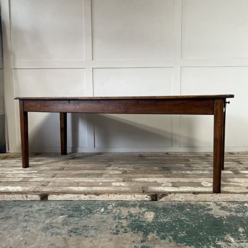 ANTIQUE 19TH C FRENCH FARMHOUSE KITCHEN TABLE - ADDITIONAL PHOTO 7