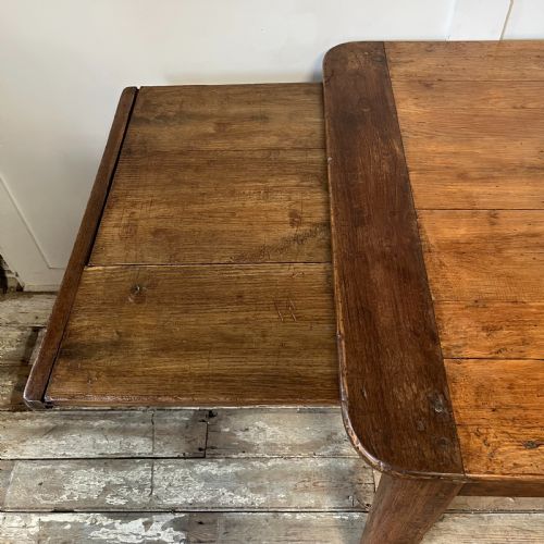ANTIQUE 19TH C FRENCH FARMHOUSE KITCHEN TABLE - ADDITIONAL PHOTO 11