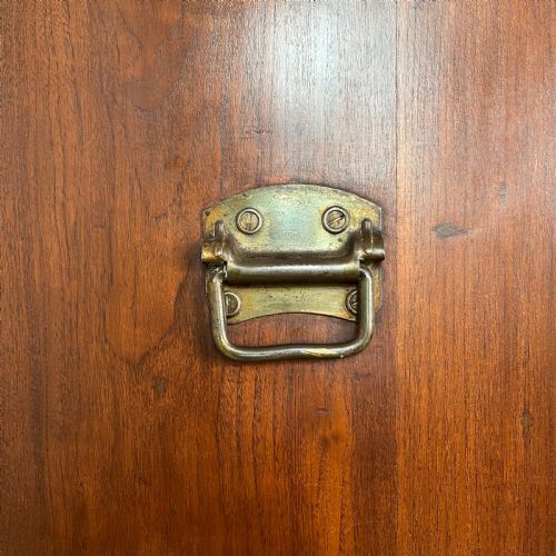 19TH C MAHOGANY CAMPAIGN CHEST OF DRAWERS - ADDITIONAL PHOTO 8