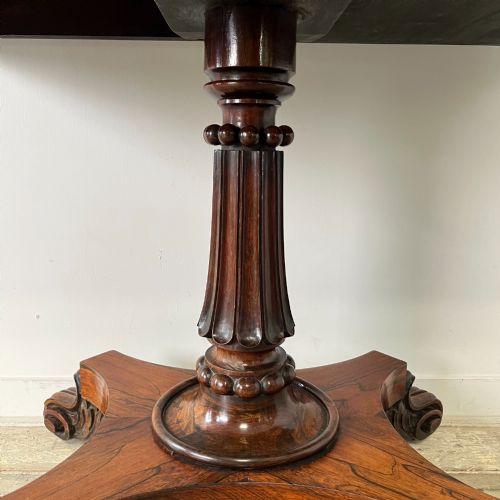 WILLIAM IV ROSEWOOD FOLDING TEA TABLE - ADDITIONAL PHOTO 2
