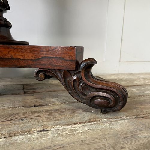 WILLIAM IV ROSEWOOD FOLDING TEA TABLE - ADDITIONAL PHOTO 3