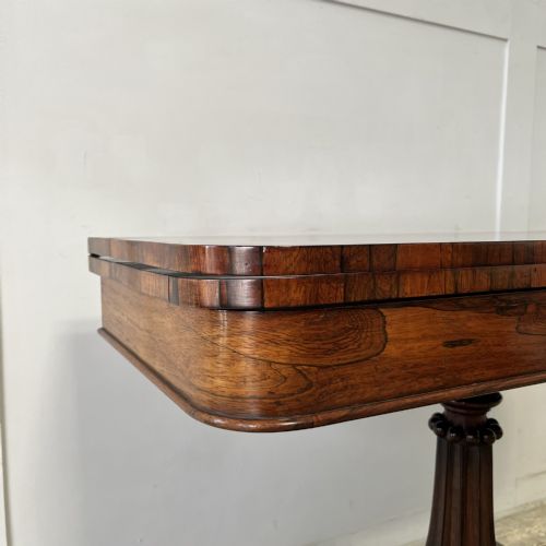 WILLIAM IV ROSEWOOD FOLDING TEA TABLE - ADDITIONAL PHOTO 5
