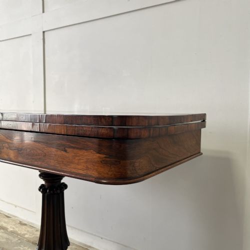 WILLIAM IV ROSEWOOD FOLDING TEA TABLE - ADDITIONAL PHOTO 6