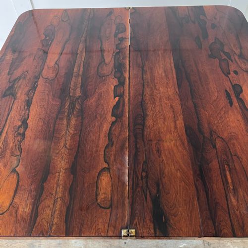 WILLIAM IV ROSEWOOD FOLDING TEA TABLE - ADDITIONAL PHOTO 8
