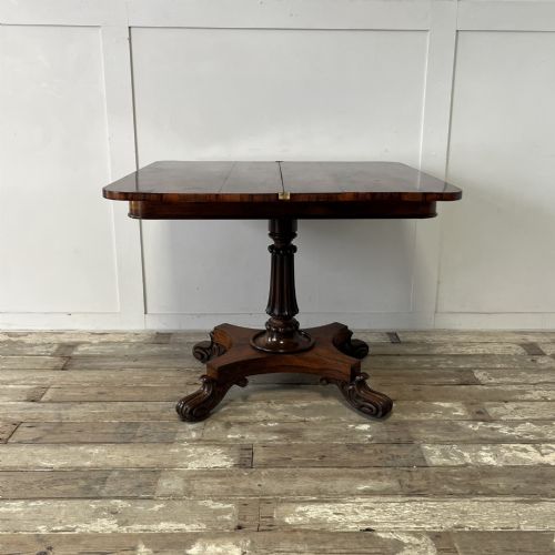 WILLIAM IV ROSEWOOD FOLDING TEA TABLE - ADDITIONAL PHOTO 11