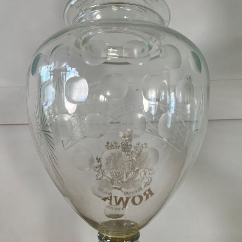 LARGE EDWARDIAN CUT GLASS APOTHECARY JAR - ADDITIONAL PHOTO 7