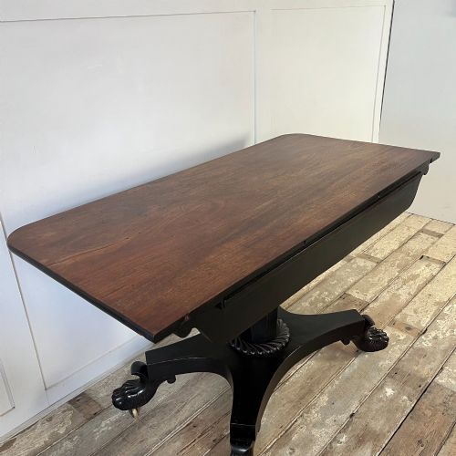 PAIR OF WILLIAM IV EBONISED MAHOGANY CONSOLE TABLES - ADDITIONAL PHOTO 5