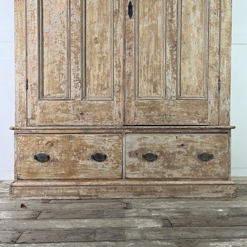 VICTORIAN PAINTED PINE HOUSEKEEPERS CUPBOARD - ADDITIONAL PHOTO 2