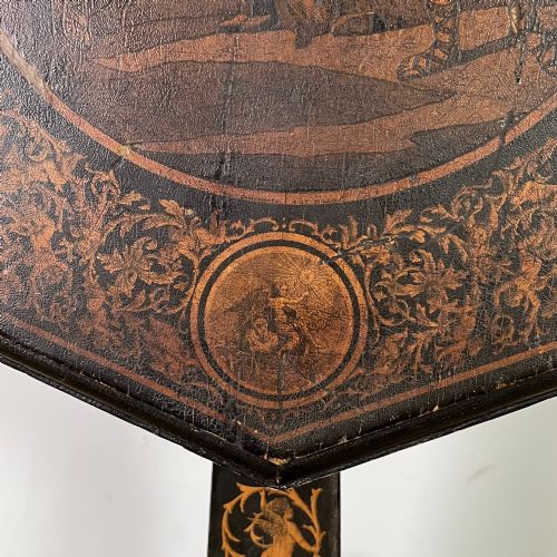 EARLY 19TH C INK WORK TILT TOP TABLE - ADDITIONAL PHOTO 2