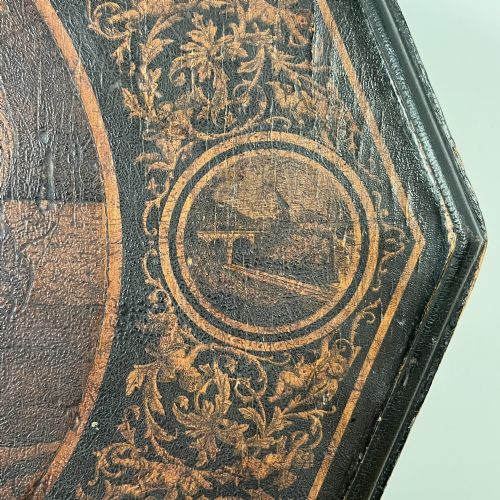 EARLY 19TH C INK WORK TILT TOP TABLE - ADDITIONAL PHOTO 4