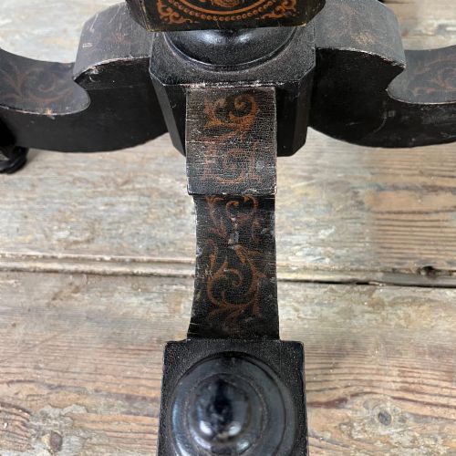 EARLY 19TH C INK WORK TILT TOP TABLE - ADDITIONAL PHOTO 9