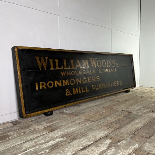 LARGE EARLY 20TH C SHOP ADVERTISING SIGN - ADDITIONAL PHOTO 1