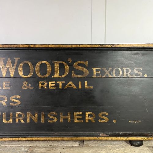 LARGE EARLY 20TH C SHOP ADVERTISING SIGN - ADDITIONAL PHOTO 4
