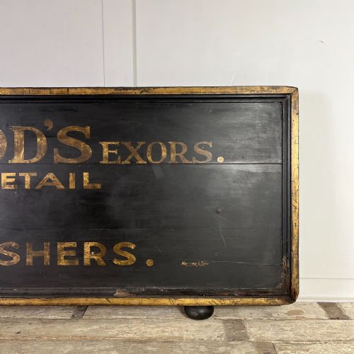 LARGE EARLY 20TH C SHOP ADVERTISING SIGN - ADDITIONAL PHOTO 6