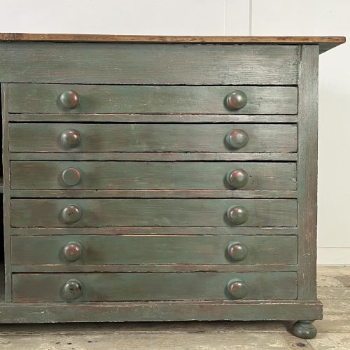 VICTORIAN PINE ARTISTS CHEST OF DRAWERS - ADDITIONAL PHOTO 2