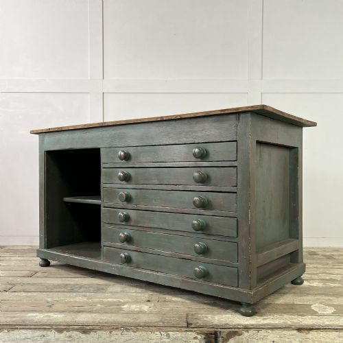 VICTORIAN PINE ARTISTS CHEST OF DRAWERS - ADDITIONAL PHOTO 10