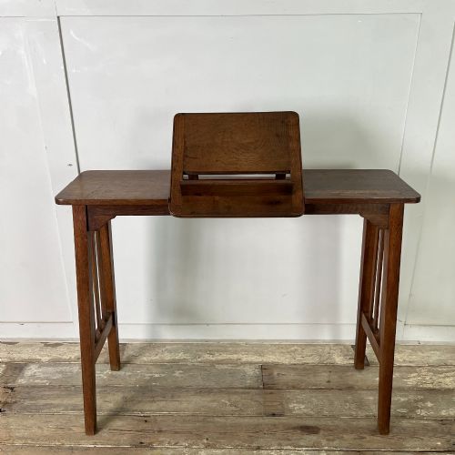 ARTS AND CRAFTS OAK READING TABLE - ADDITIONAL PHOTO 3