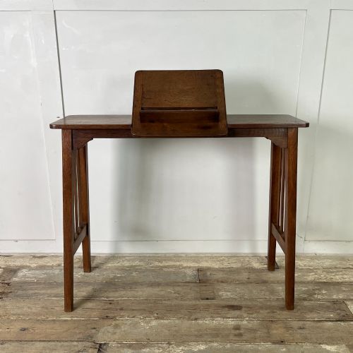 ARTS AND CRAFTS OAK READING TABLE - ADDITIONAL PHOTO 4