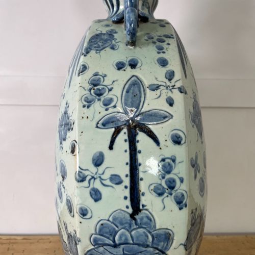 EXTRA LARGE CHINESE STYLE PORCELAIN MOON FLASK - ADDITIONAL PHOTO 8