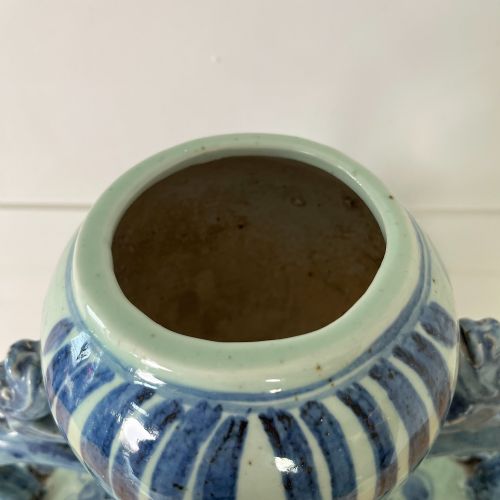 EXTRA LARGE CHINESE STYLE PORCELAIN MOON FLASK - ADDITIONAL PHOTO 12